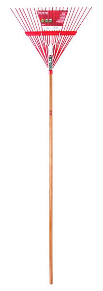 Ace 64.5 in. 22 Tine Steel Rake Wood Handle