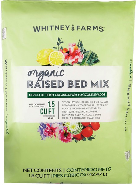 Whitney Farms Organic Fruit and Vegetable Raised Bed Mix 1.5 cu ft