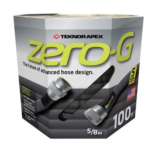 Teknor Apex Zero-G 5/8 in. D X 100 ft. L Garden Hose Black