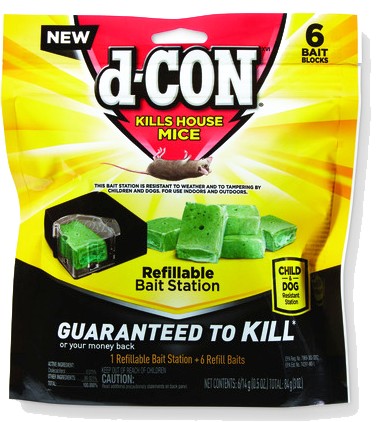 D-Con Bait Station Blocks For Mice