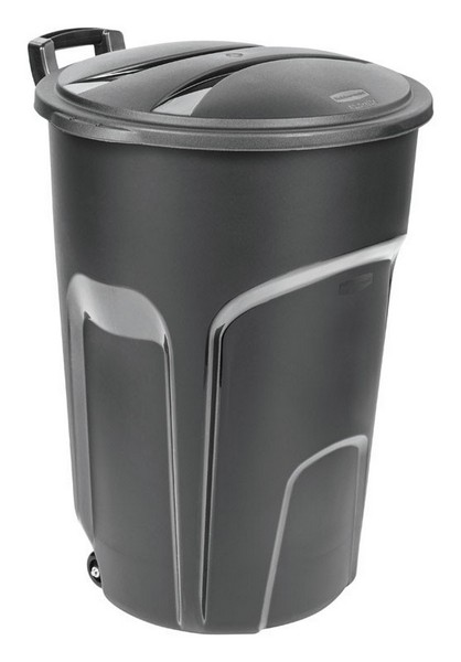 Rubbermaid 32 gal Resin Wheeled Garbage Can Lid Included