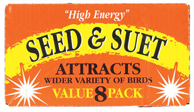 C&S Products High Energy Assorted Species Beef Suet Wild Bird Food 11 oz