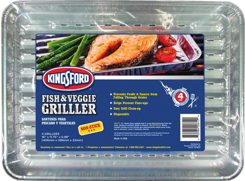Kingsford Aluminum Grilling Pan 16 in. L X 11.75 in. W 4 pk
