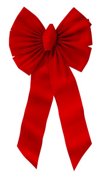 Holiday Trims Red Christmas Bow Indoor Christmas Decor