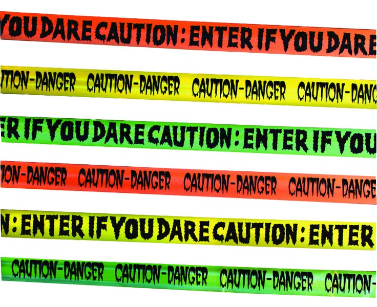 Fun World Caution Tape Halloween Decor