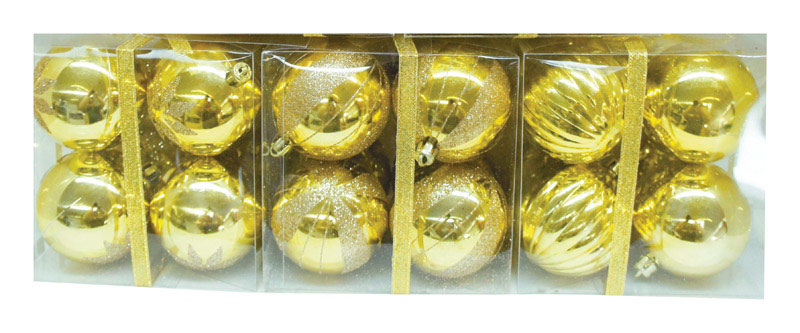 Greenfields Gold Ball Ornament