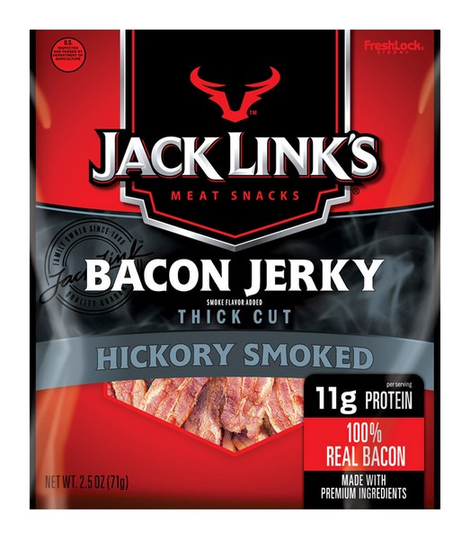 Jack Link's Hickory Smoked Bacon Jerky 2.5 oz Pegged