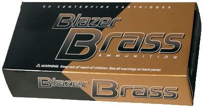 CCI Blazer Brass, .40 S&W, 165 Grain, FMJ-FN, 50 Rounds Ammo