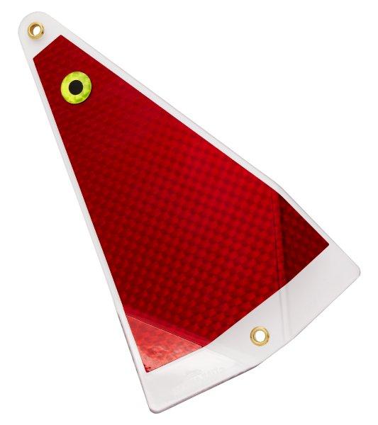 Big Als' Fish Flasher Small Triangle Red