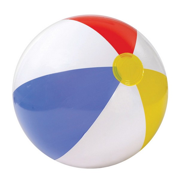 Intex® Multicolored Vinyl Inflatable Glossy Panel Beach Ball