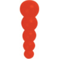 BEAD STACK FL RED 10pk