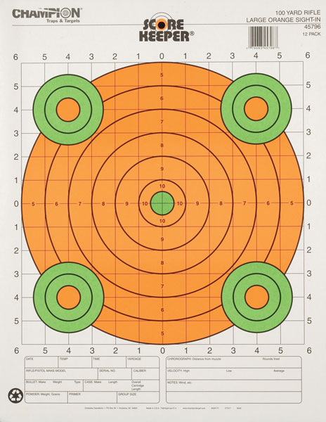 Target 100yd Rifle Sight-in Brit