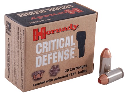 40s&w 165gr Crit Defense 25rd