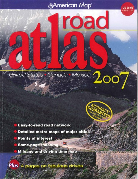 Road Atlas '07 Midsize  $9.95