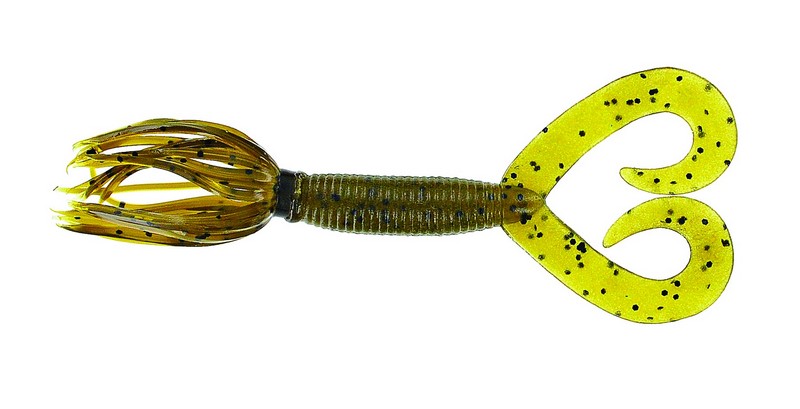 Hula Grub 4" Green Pum / Black