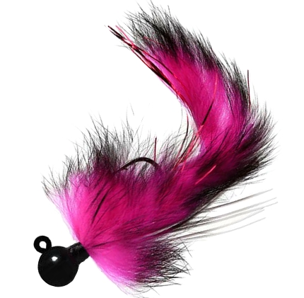 Marabou Jig 3/8 Black Cerise Pur