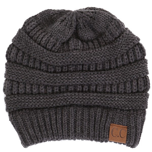 Ladies CC Knit Beanie - Metal Gray