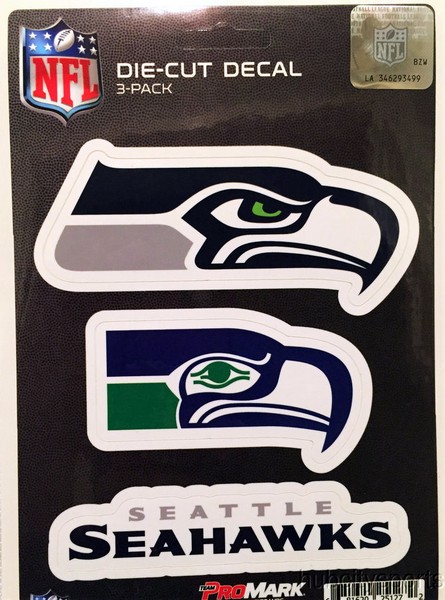 Seahawks 3pc Decals